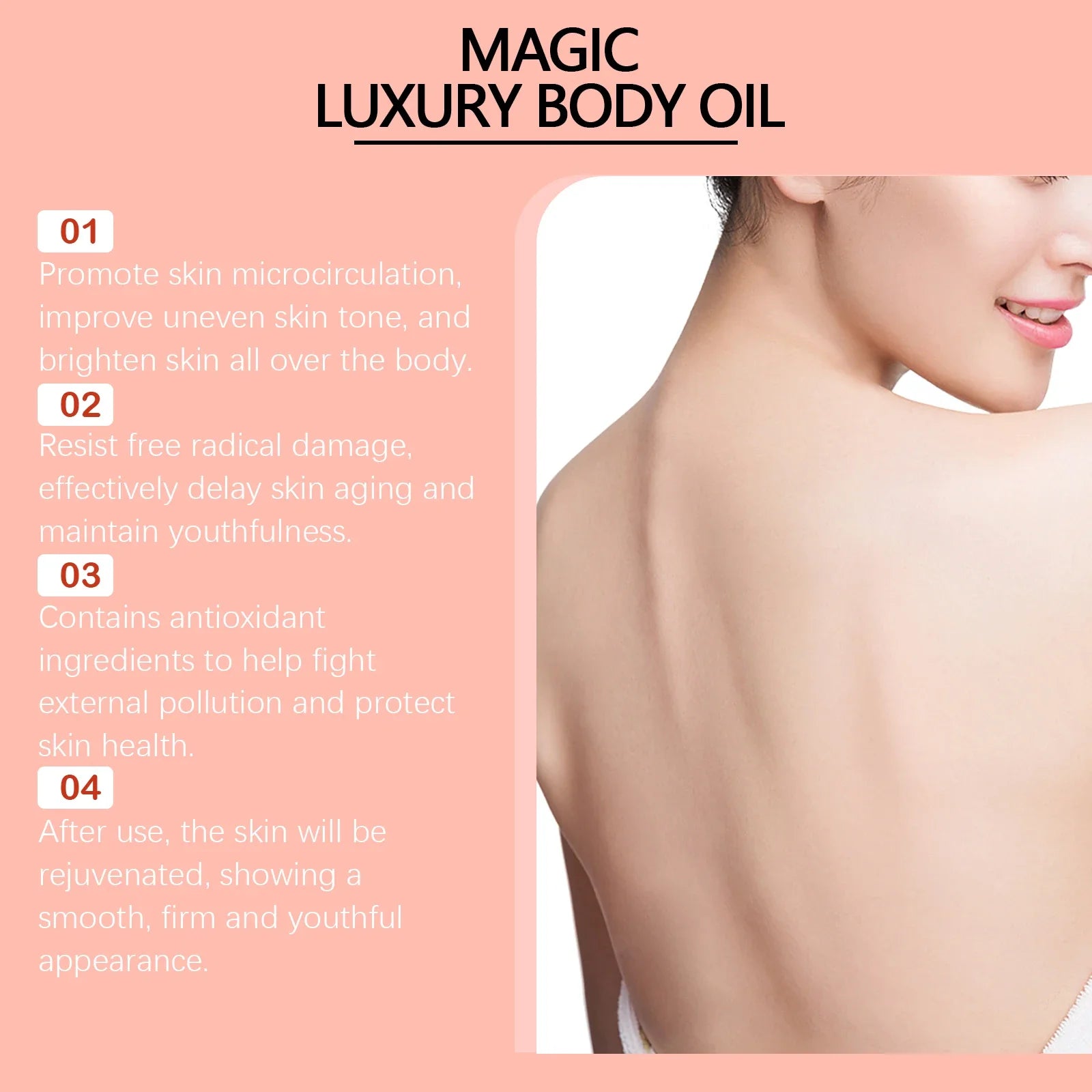 Magic Luxury Body Oil Tightening & Lifting Body Oil – Firming, Brightening & Moisturizing Skin Care Solution