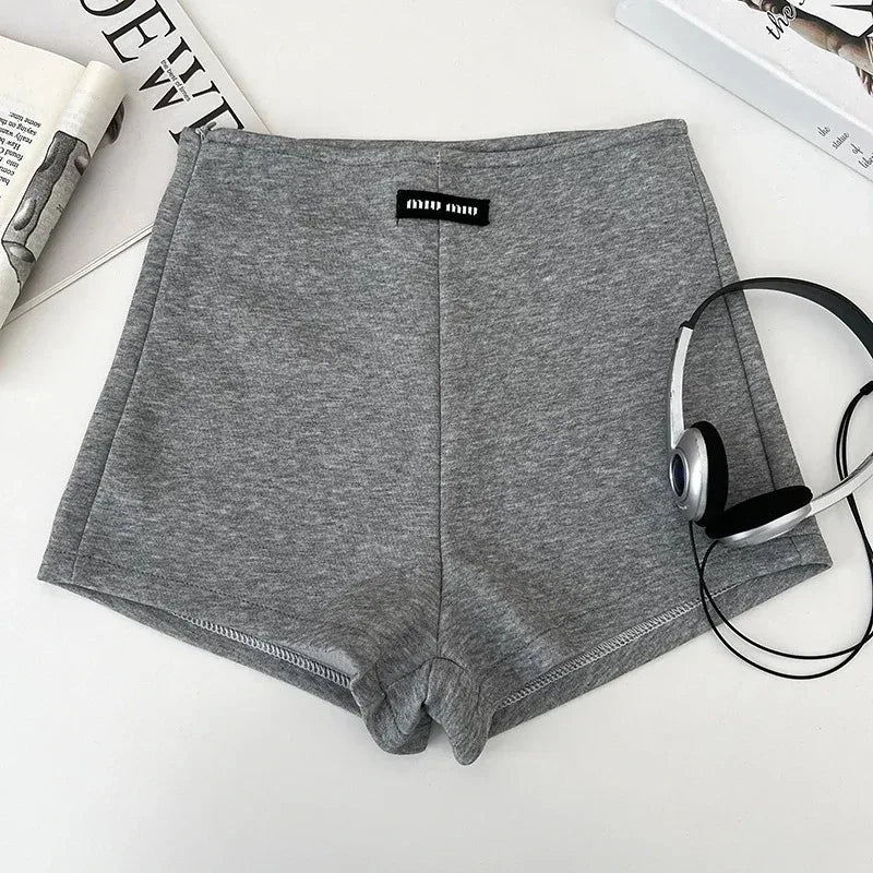 Women's High-Waisted Slimming Straight Cotton Shorts