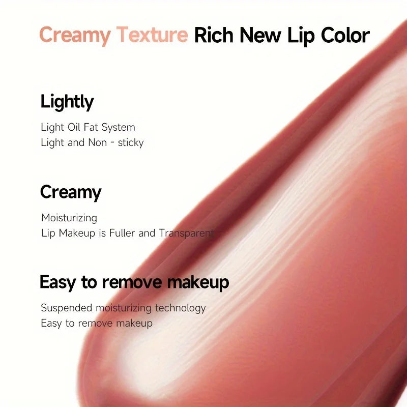 Butter Lip Cream Liquid Lipstick – Non-Sticky, High-Pigment Nude & Red Shades | Moisturizing Gloss for All Skin Types