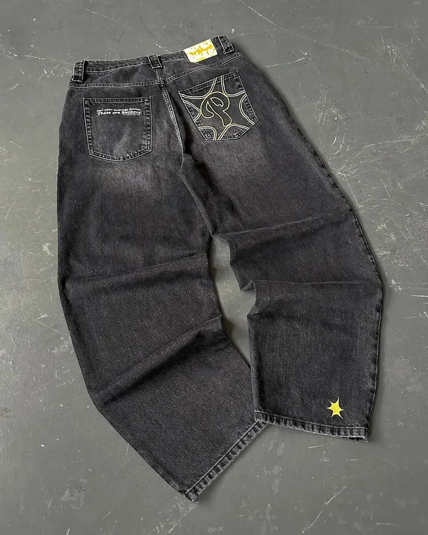 Retro Y2K Hip-Hop Wide-Leg Baggy Pants