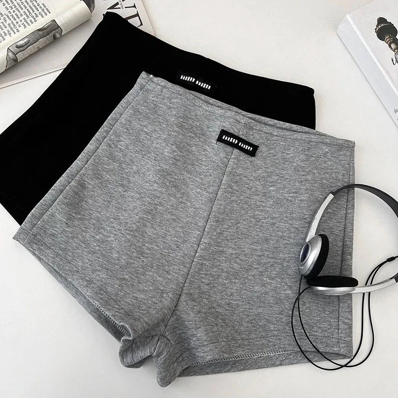 Women's High-Waisted Slimming Straight Cotton Shorts