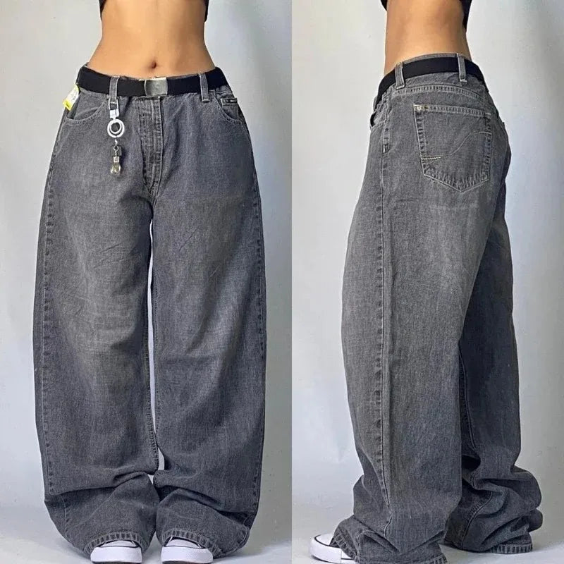 Women's Y2K Multi-Pocket Washed Baggy Pants