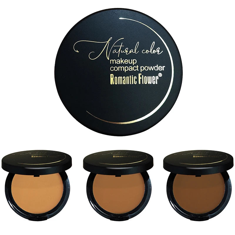 6-Color Matte Compact Powder – Full Coverage, Oil Control & Waterproof Long-Lasting Setting Foundation