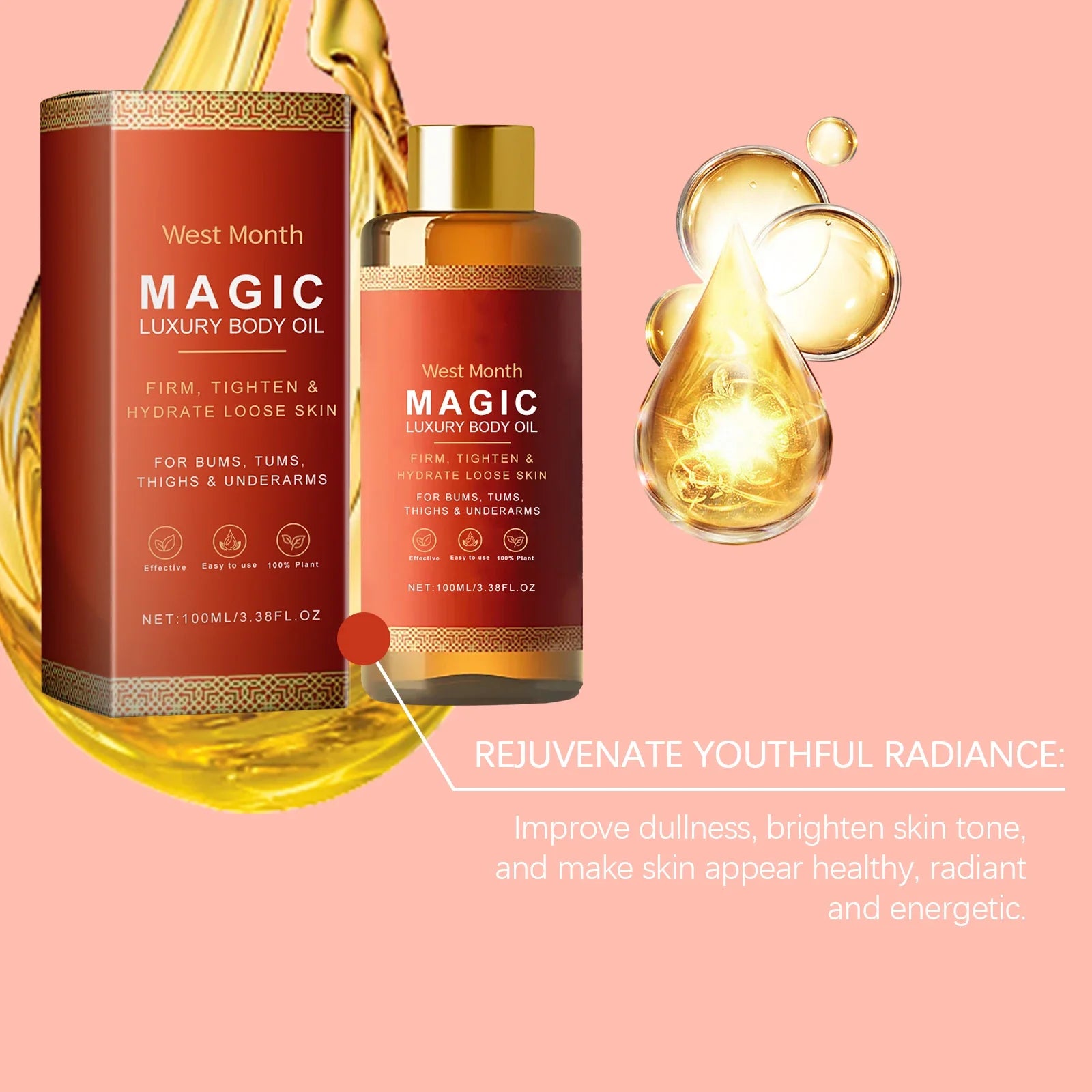 Magic Luxury Body Oil Tightening & Lifting Body Oil – Firming, Brightening & Moisturizing Skin Care Solution