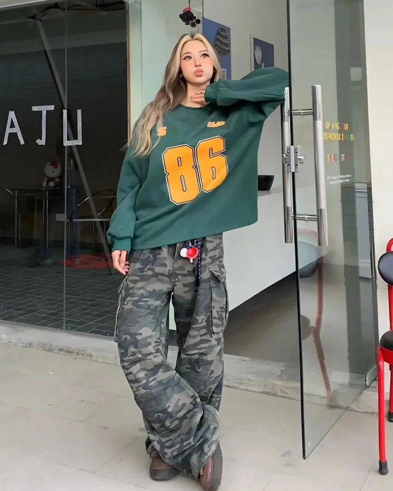 Women's Y2K Camouflage Cargo Pants