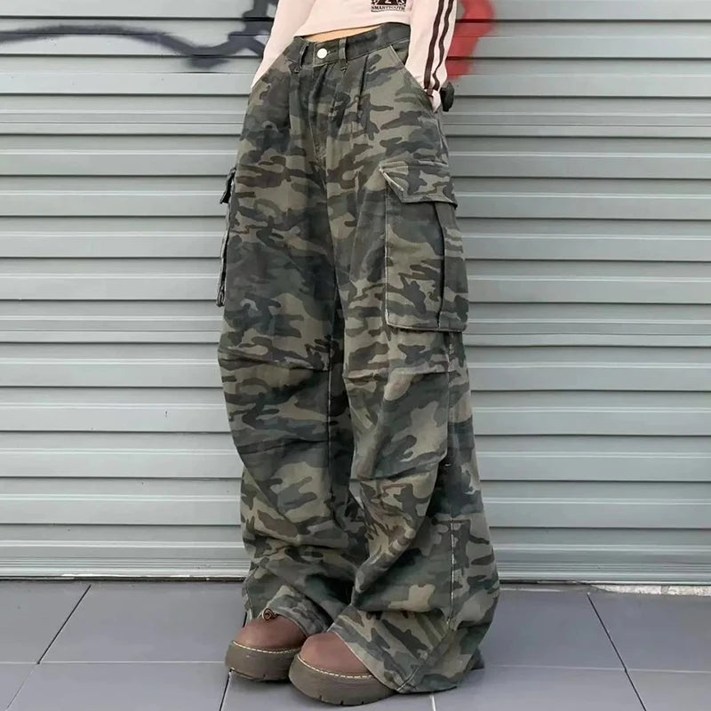 Women's Y2K Camouflage Cargo Pants