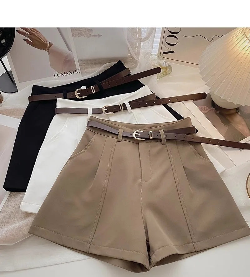 Women's A-Line Loose Fit Korean Style Y2K Pocket Shorts
