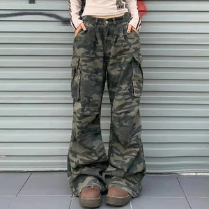 Women's Y2K Camouflage Cargo Pants
