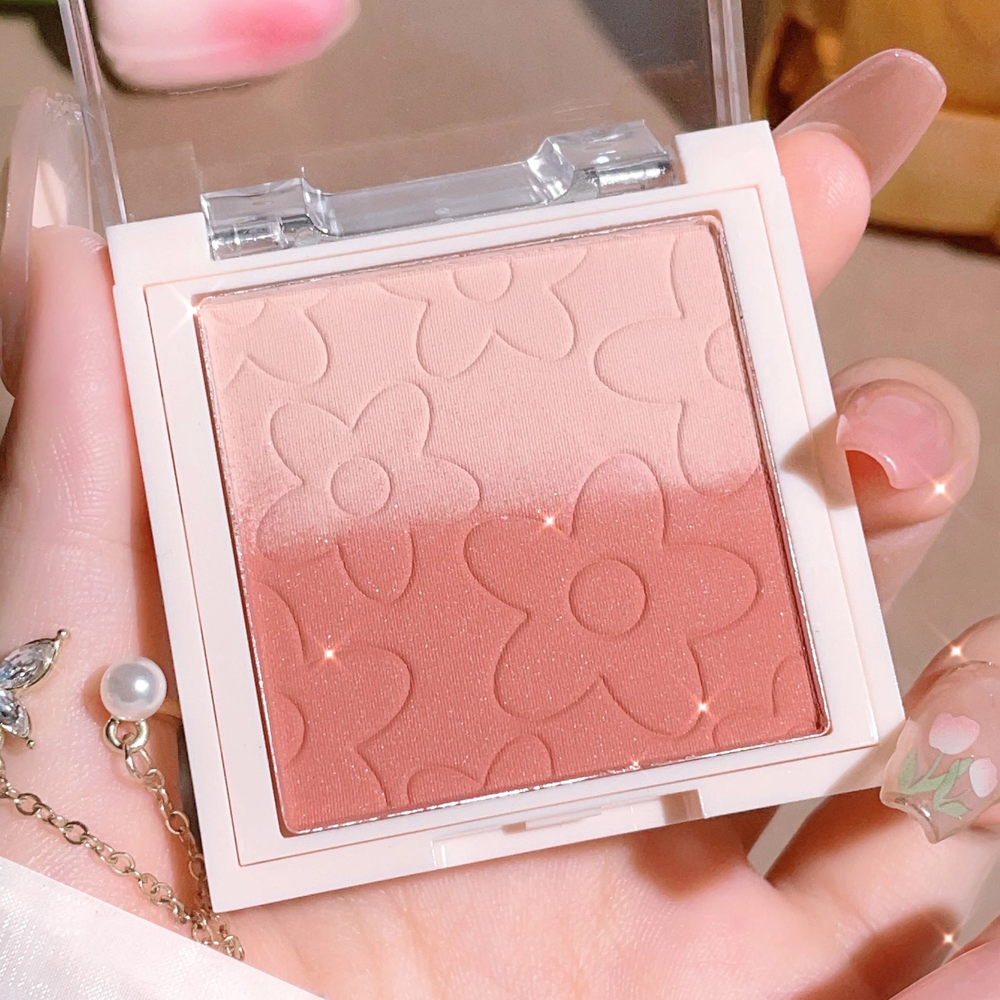 4-Color Gradient Blush Palette – Natural, Long-Lasting Cheek Color for Daily Makeup