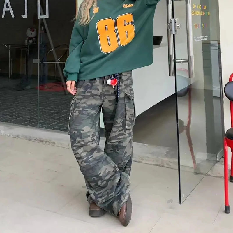 Women's Y2K Camouflage Cargo Pants