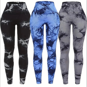 High-Waist Seamless Push-Up Yoga Leggings