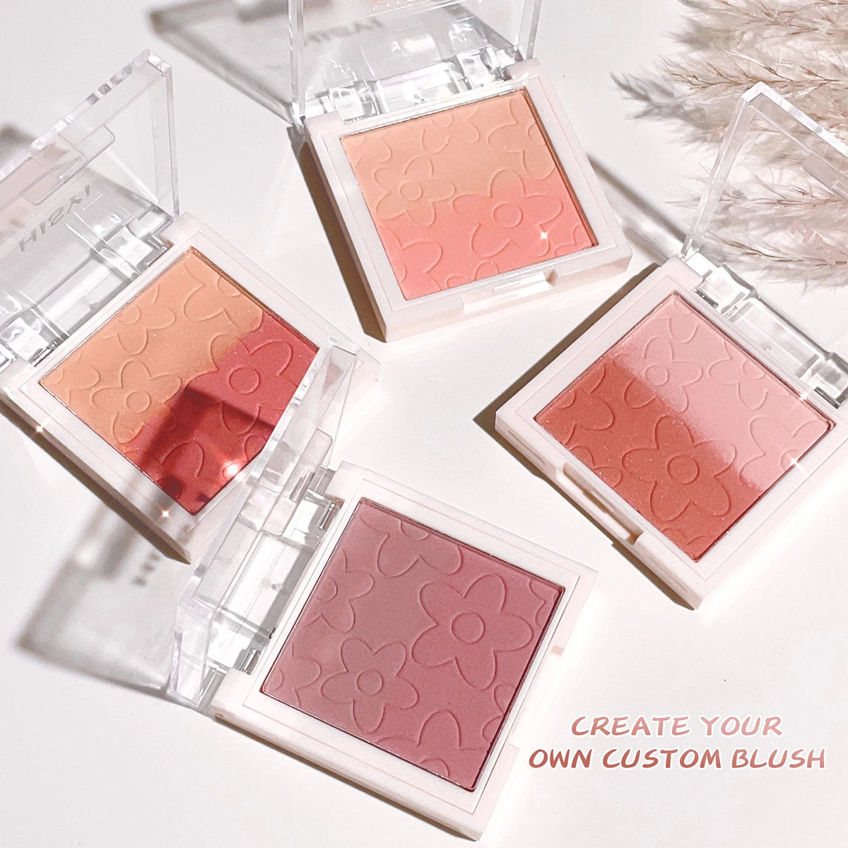 4-Color Gradient Blush Palette – Natural, Long-Lasting Cheek Color for Daily Makeup