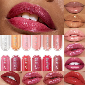 USHAS 12-Color Glitter Lip Gloss Set – Long-Lasting Metallic Shine, Diamond Pearlescent Lip Glaze | Moisturizing Liquid Lipstick