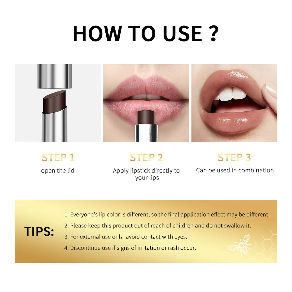 Black Honey Lipstick – Long-Lasting Moisturizing Lip Plumper