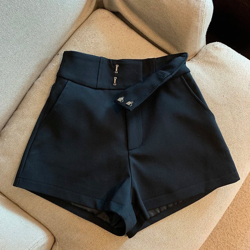 High-Waisted A-Line Harajuku Elegance Shorts