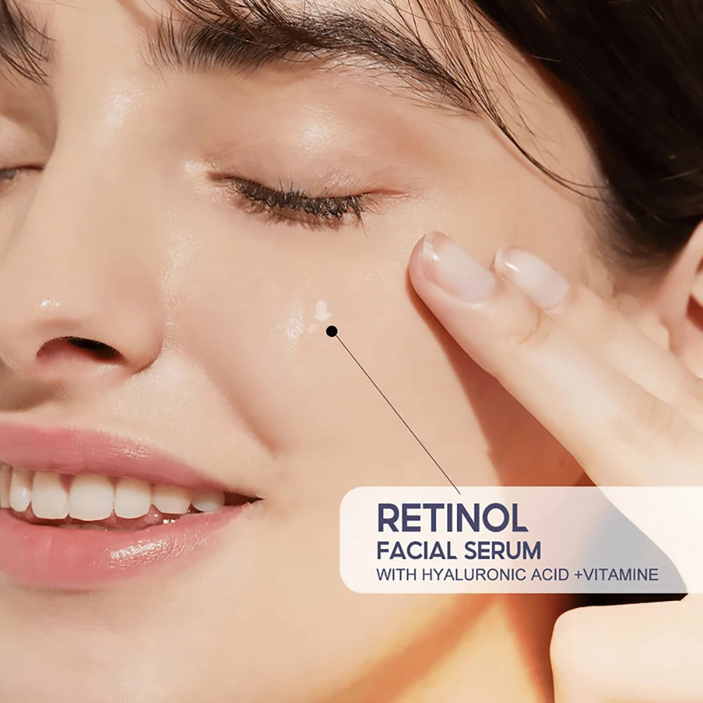 REAROYA Retinol Anti-Aging Serum — Wrinkle Removal, Pore Minimizing, Whitening & Moisturizing Face Serum for Firm, Radiant Skin