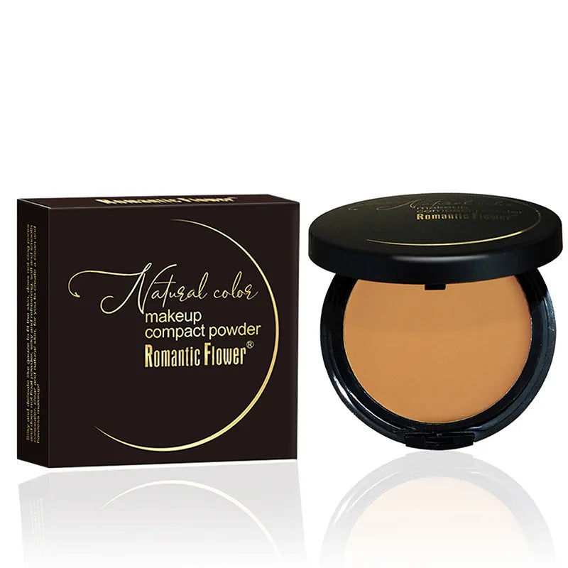 6-Color Matte Compact Powder – Full Coverage, Oil Control & Waterproof Long-Lasting Setting Foundation
