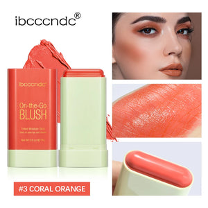 Multi-Use Cream Blush Stick – Long-Lasting Matte & Dewy Finish for Cheeks, Lips & Eyes