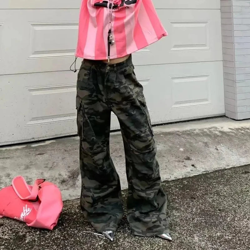 Women's Y2K Camouflage Cargo Pants