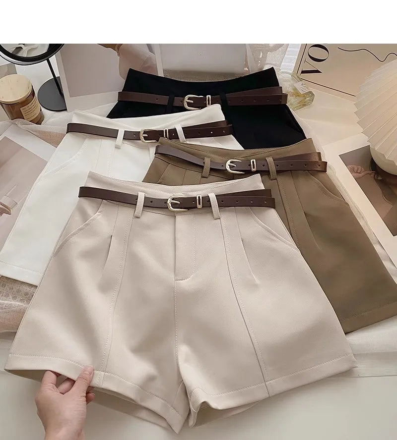 Women's A-Line Loose Fit Korean Style Y2K Pocket Shorts