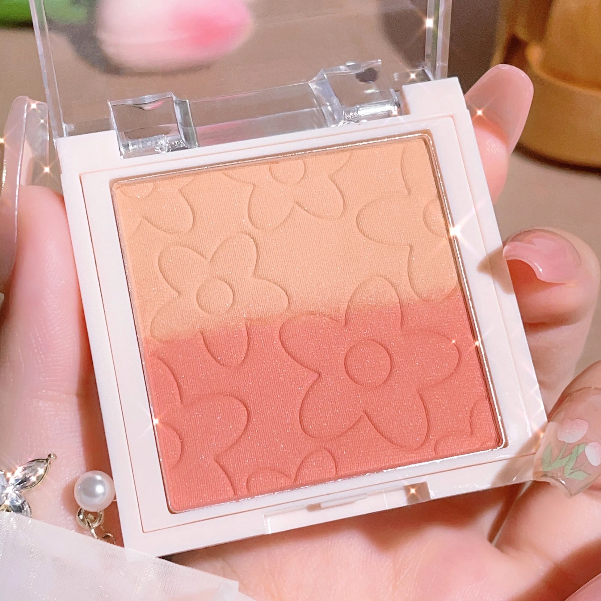 4-Color Gradient Blush Palette – Natural, Long-Lasting Cheek Color for Daily Makeup