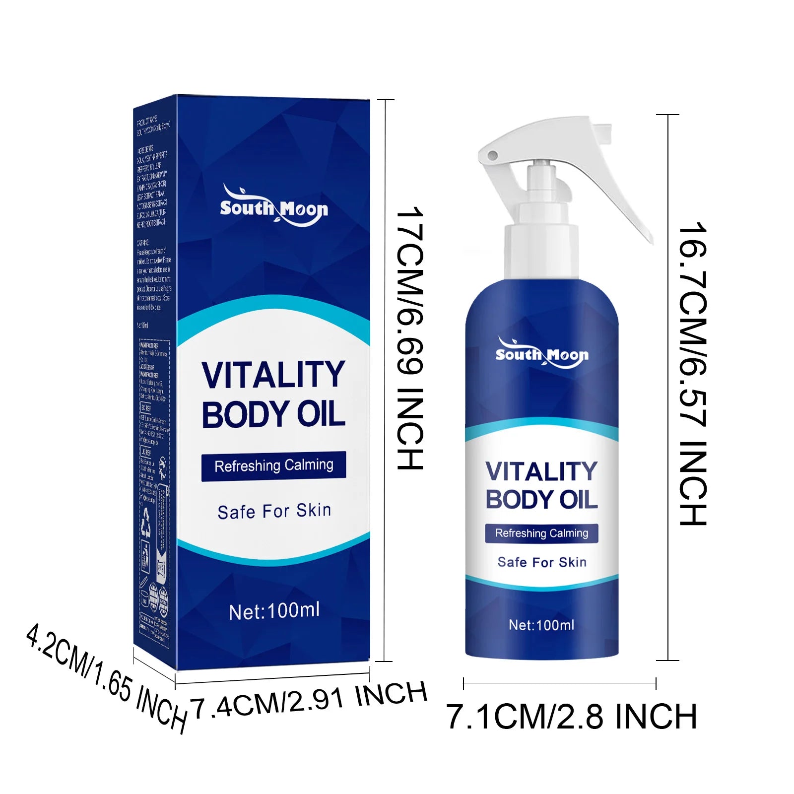 Vitality Body Oil Joint Relief Therapy Spray – Targeted Pain Relief for Back, Neck, Shoulders, Knees & Muscles