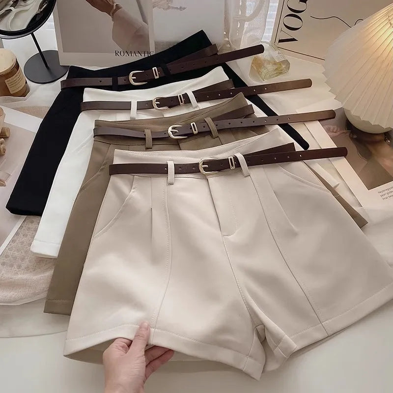 Women's A-Line Loose Fit Korean Style Y2K Pocket Shorts