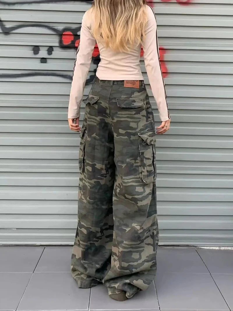 Women's Y2K Camouflage Cargo Pants