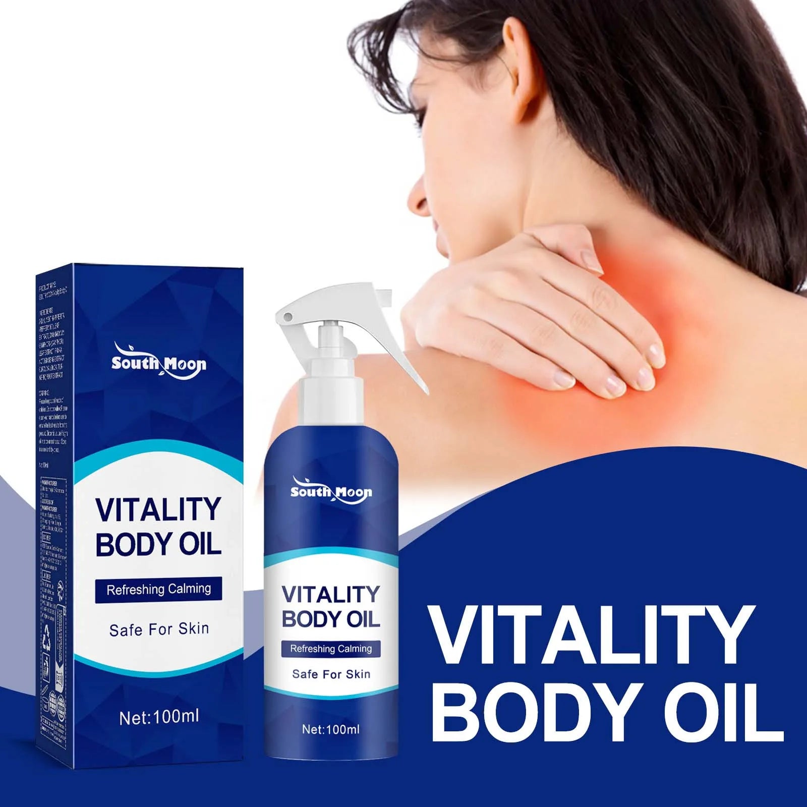 Vitality Body Oil Joint Relief Therapy Spray – Targeted Pain Relief for Back, Neck, Shoulders, Knees & Muscles